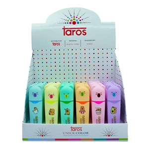 Taros Unıck Color Capibara Pastel Fosforlu Kalem