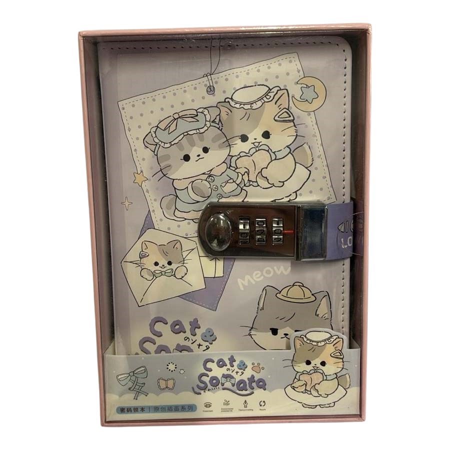 Taros Unick Color Cat Sonata B5 Şifreli Günlük