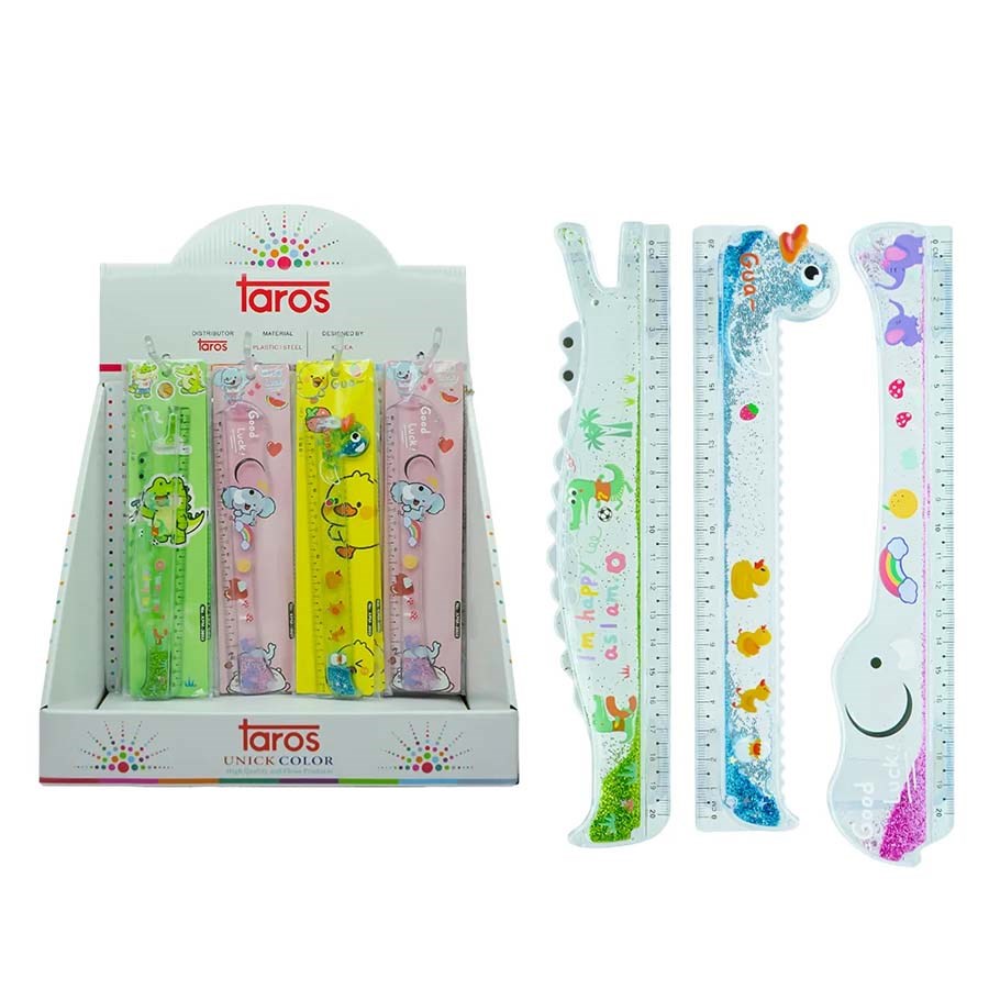 Taros Unick Color Simli Animal 20 Cm Cetvel