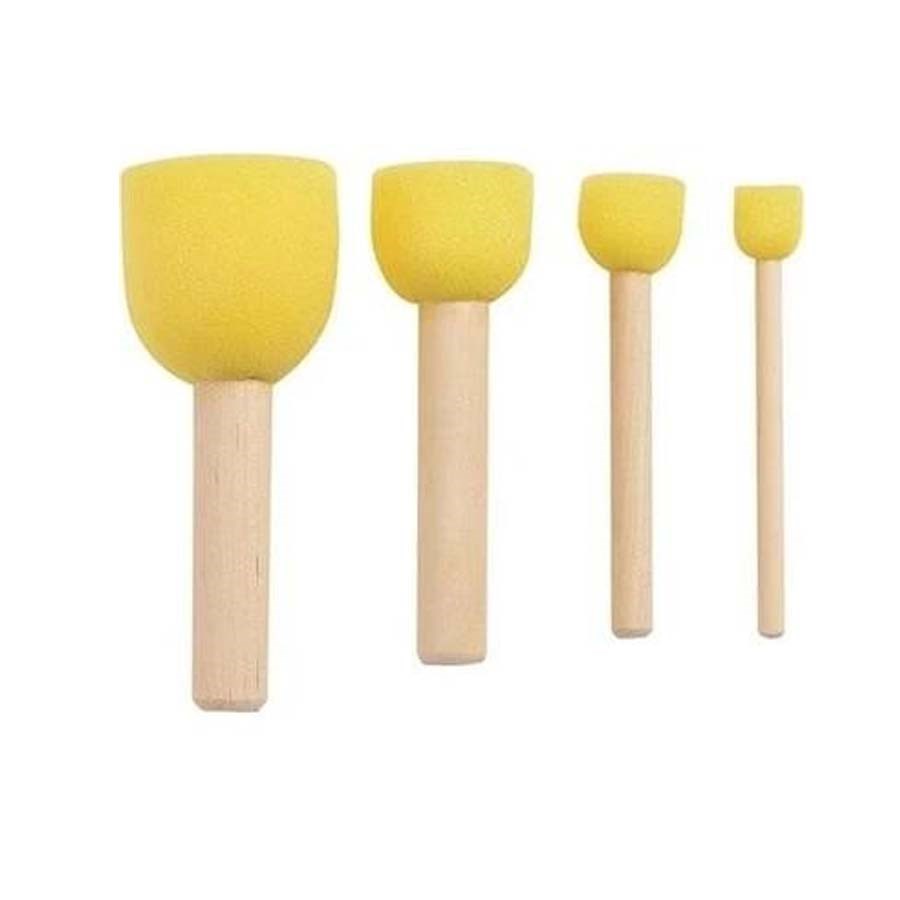 Brons Tampon Fırça Süngerli 4 Lü 