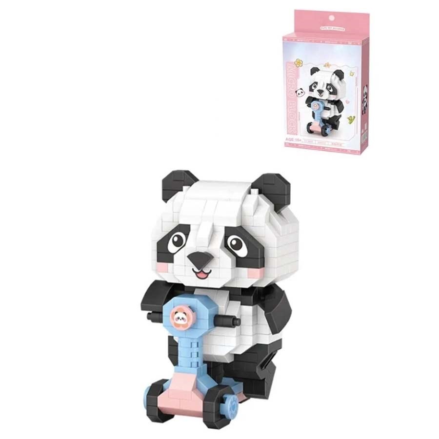 Loz Panda Scooter 320 Parça Block 