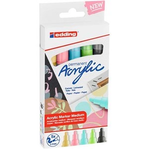 Edding Permanent Akrilik Kalem Seti 5 Li Pastel