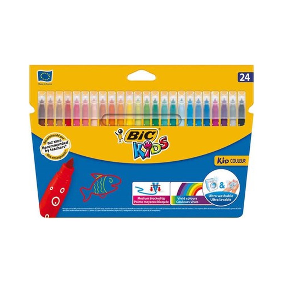 Bic Kids Kid Couleur Keçeli Boya Kalemi 24 Renk 