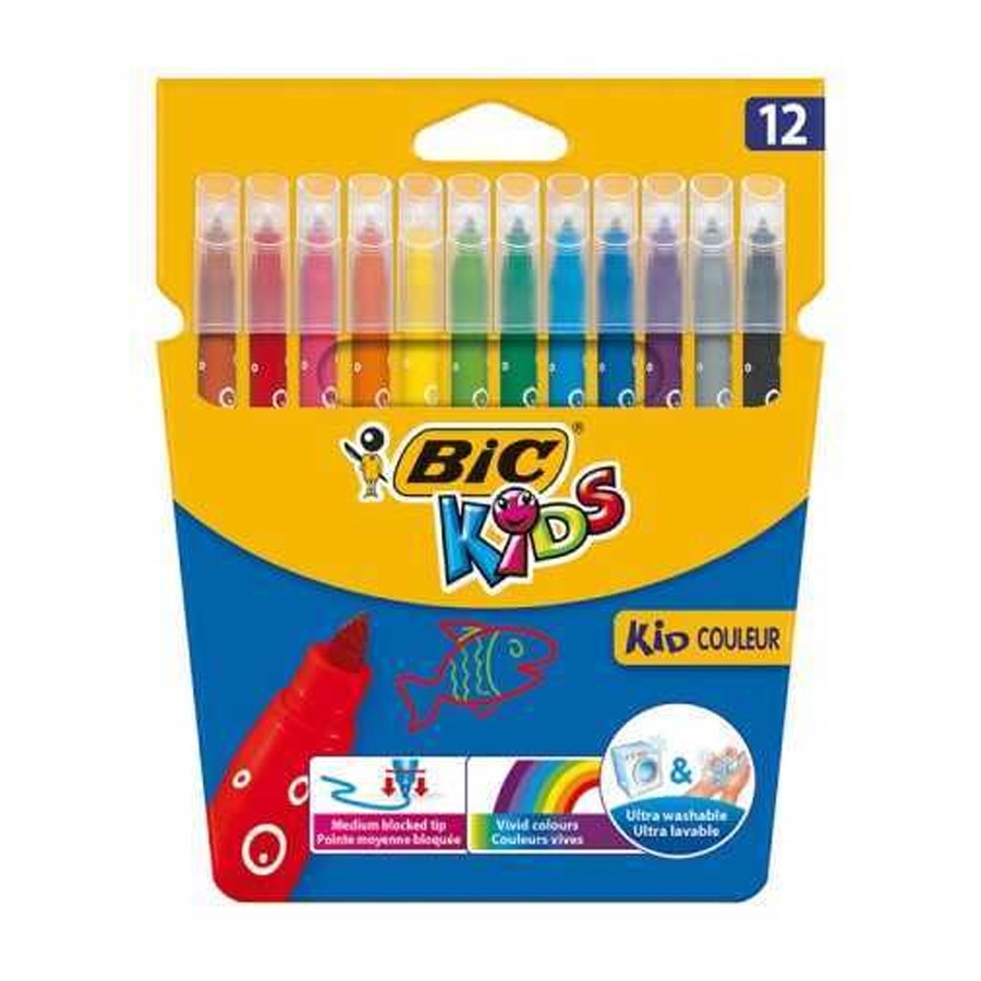 Bic Kid Couleur Keçeli Boya Kalemi 12 Renk 