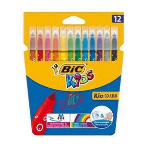 Bic Kid Couleur Keçeli Boya Kalemi 12 Renk