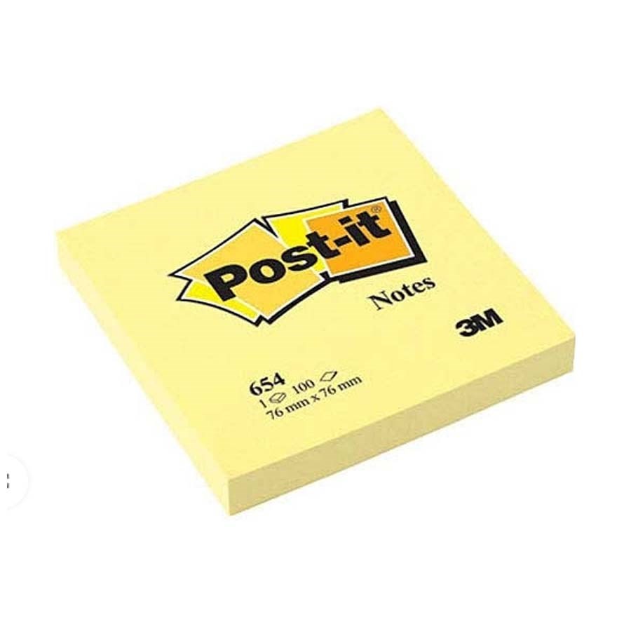 Post-It Yapışkanlı Not Kağıdı Sarı 76x76 mm. 