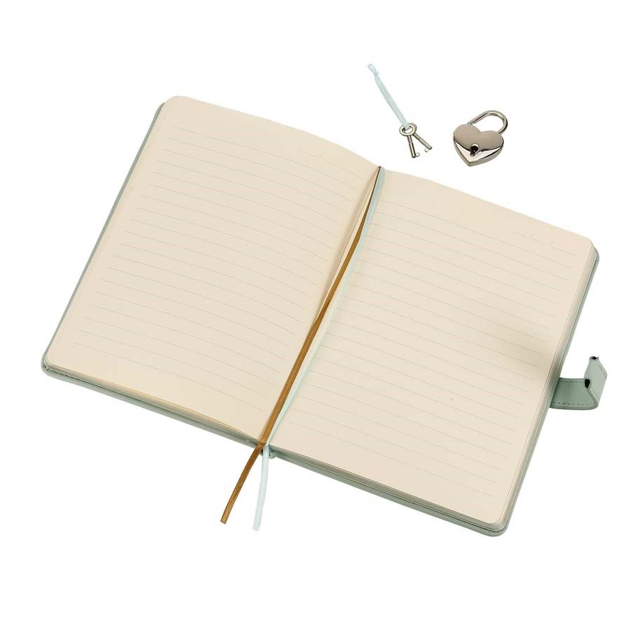 Vj Hush Hush Kilitli Çizgili Pastel Defter 160 Syf 