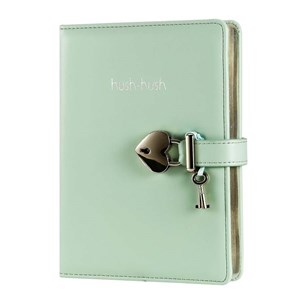 Vj Hush Hush Kilitli Çizgili Pastel Defter 160 Syf