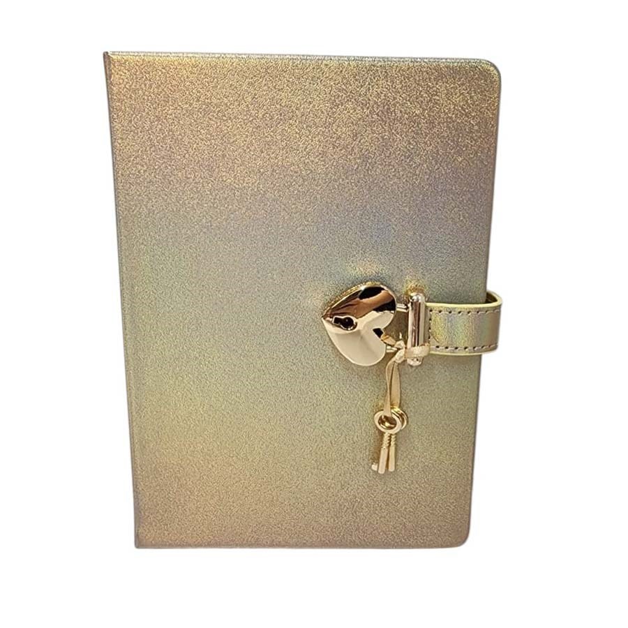 VJ Hush Hush Kilitli Metalik Defter 