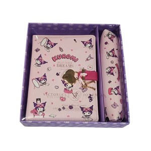 VJ Kuromi Hush Hush Kilitli Defter ve Kalemlik Set