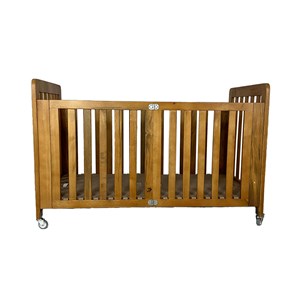 Dukaddo Ahşap Katlanır Doğal Beşik 60x120 Cm