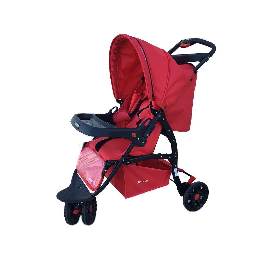 Dukaddo Jogger 3 Teker Bebek Arabası Kırmızı 