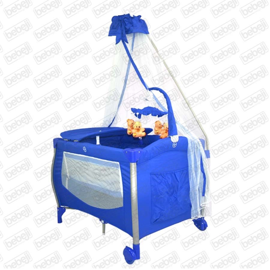 Dukaddo Ghita Aluminyum 70x110 Cm Park Yatak Mavi 