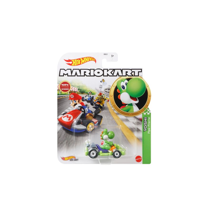 Hot Wheels Mario Kart Karakter Araçlar Yoshi