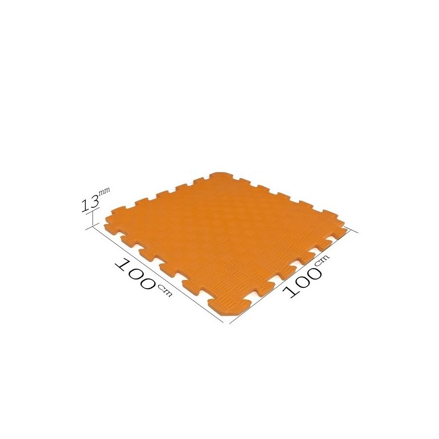 Bebeji 100x100 Zemin Kaplama 13 mm/Yeşil Turuncu