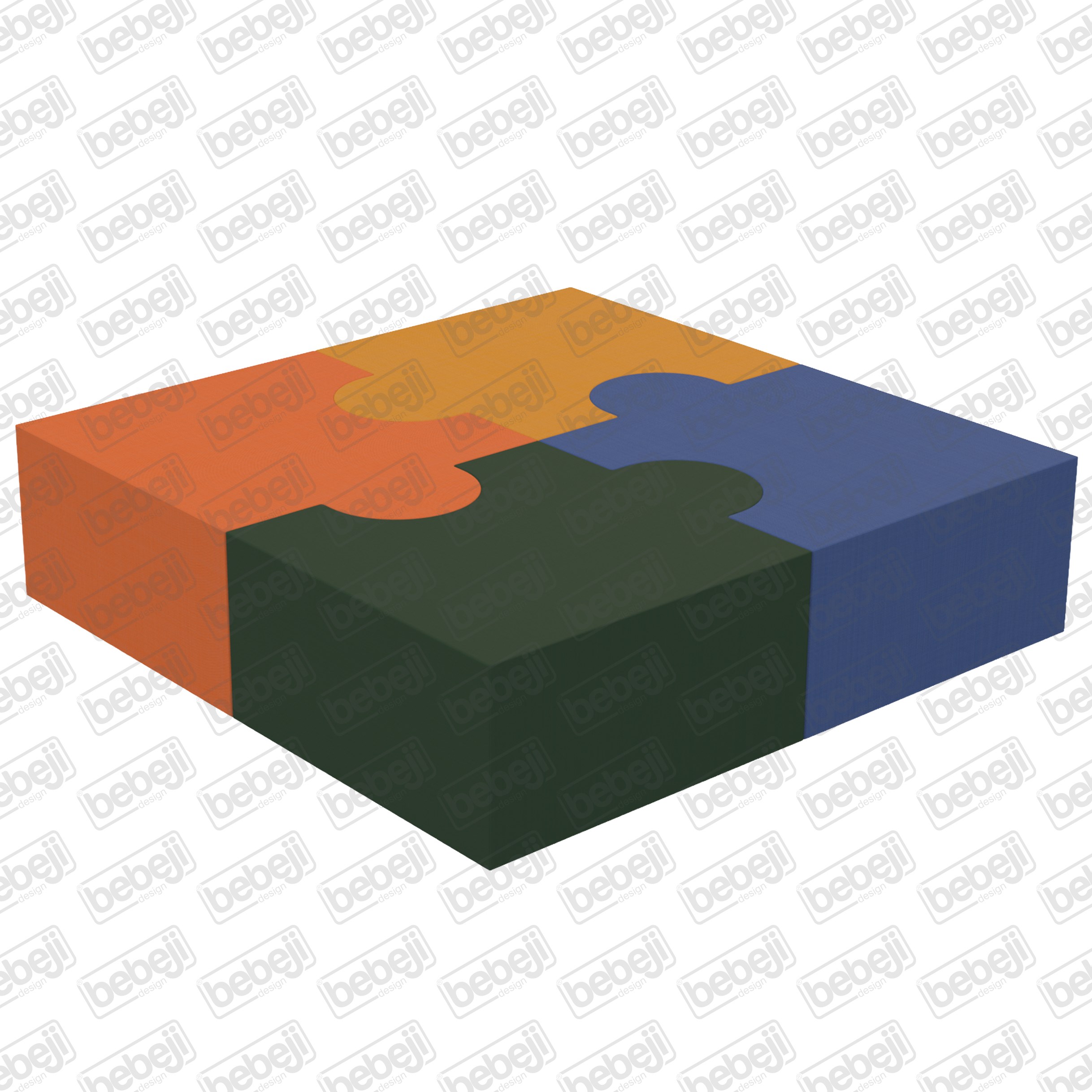 Bebeji Puzzle Çocuk Minder Takımı 