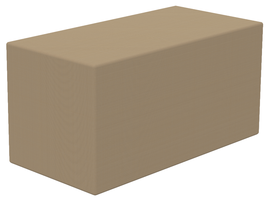 Bebeji Dikdörtgen Deri Minder 