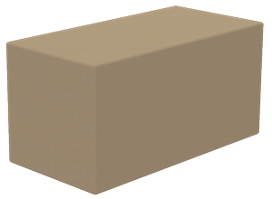 Bebeji Dikdörtgen Deri Minder