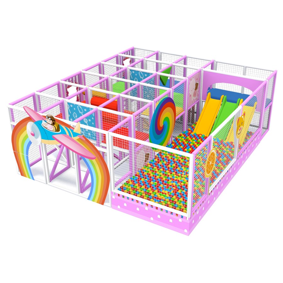 Bebeji Renkli Temalı Soft Play 600x595x200 
