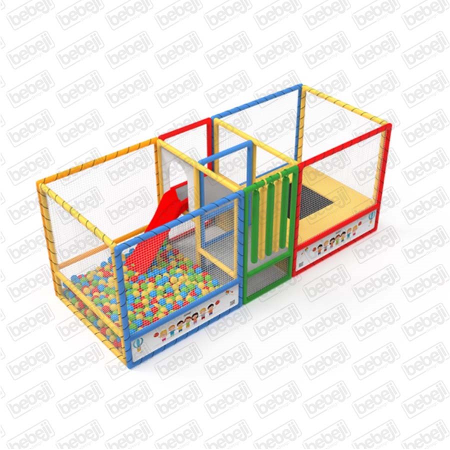 Bebeji Soft Play Trambolinli Top Havuzu 200x500x200 
