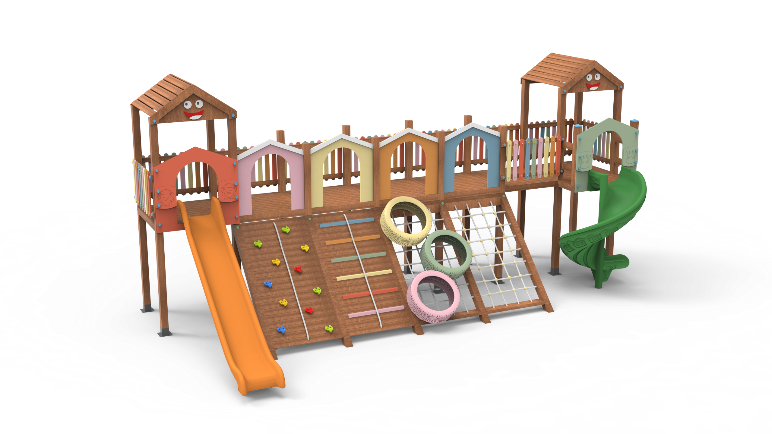 Ahşap Park Tırmanma Temalı 