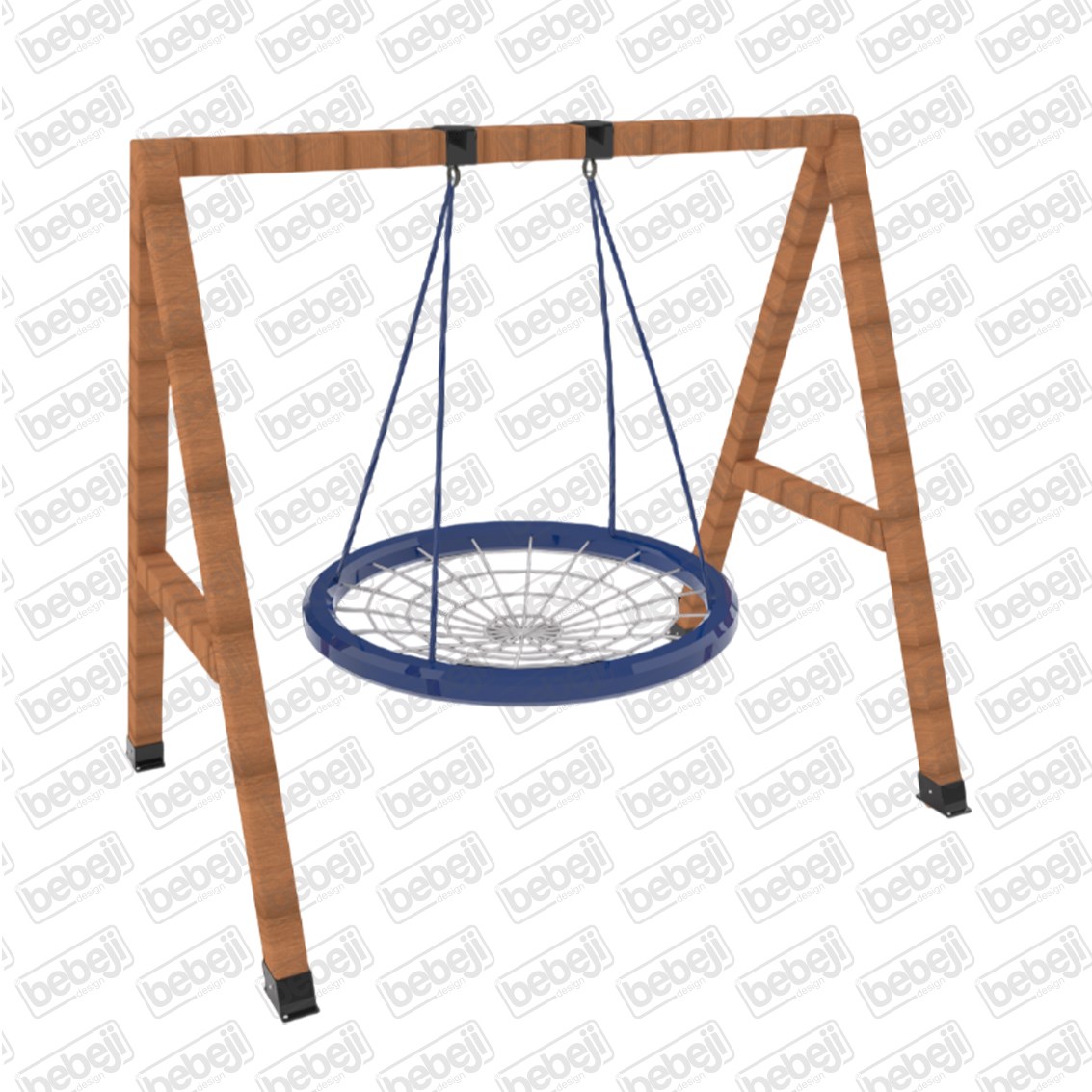 Ahşap Çocuk Parkı Ekipmanı-Simit Salıncak 