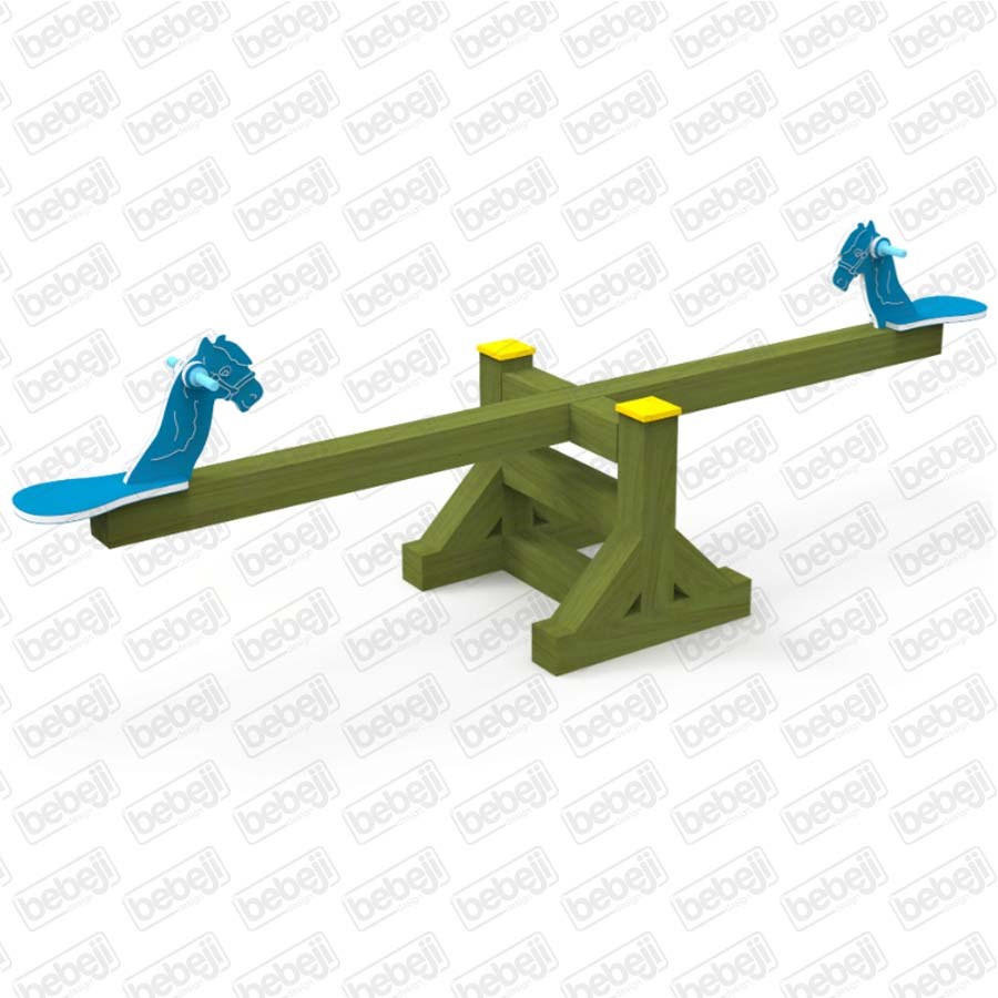 Ahşap Çocuk Parkı Ekipmanı-Tahterevalli 