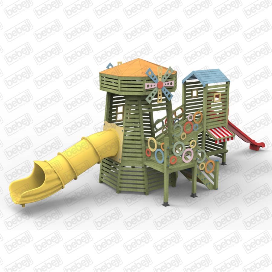 Yel Değirmeni Ahşap Oyun Alanı 710x390x430 