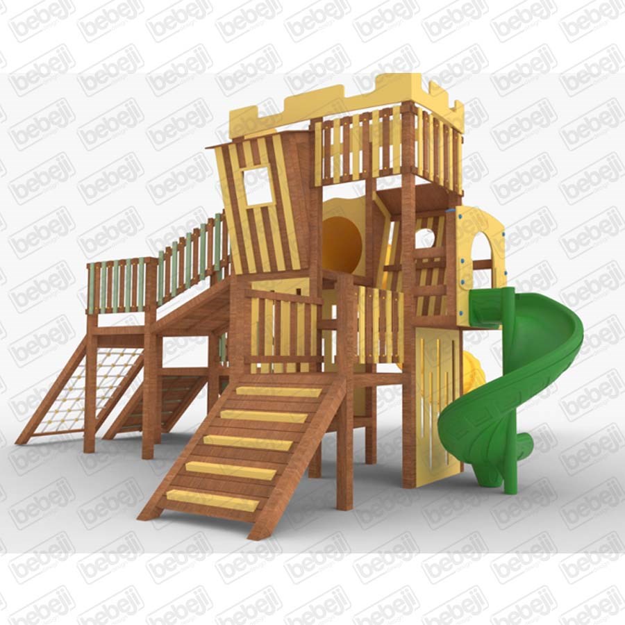 Bebeji Ahşap Kule Temalı Oyun Parkı1 1050x1100x325 