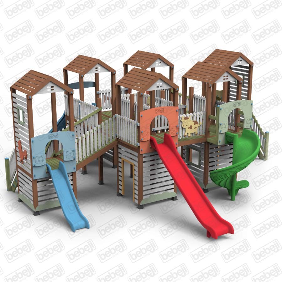 Ahşap Çiftlik Temalı Oyun Parkı-2 825x350x860 