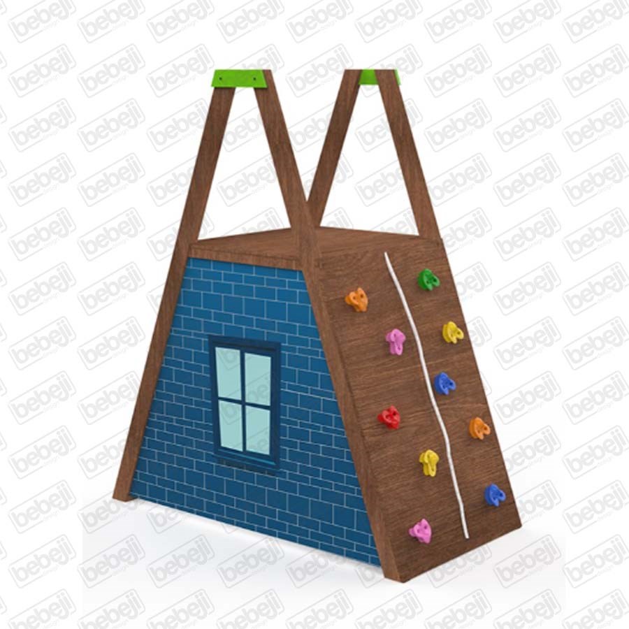 Isafe Ahşap Çocuk Parkı Ekipmanı - Evli Tırmanma S0075 