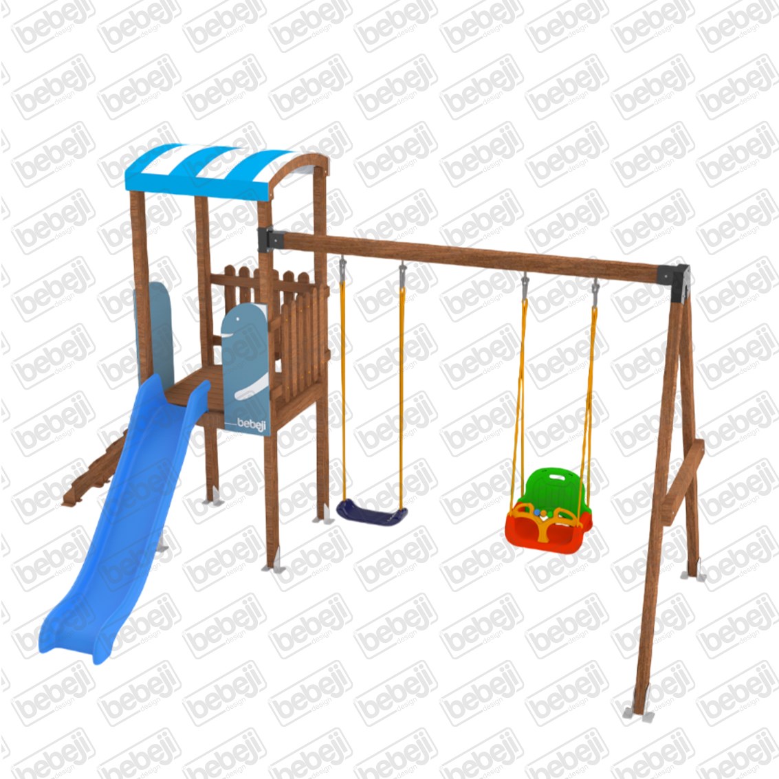 Isafe Ahşap Çocuk Parkı S5703 