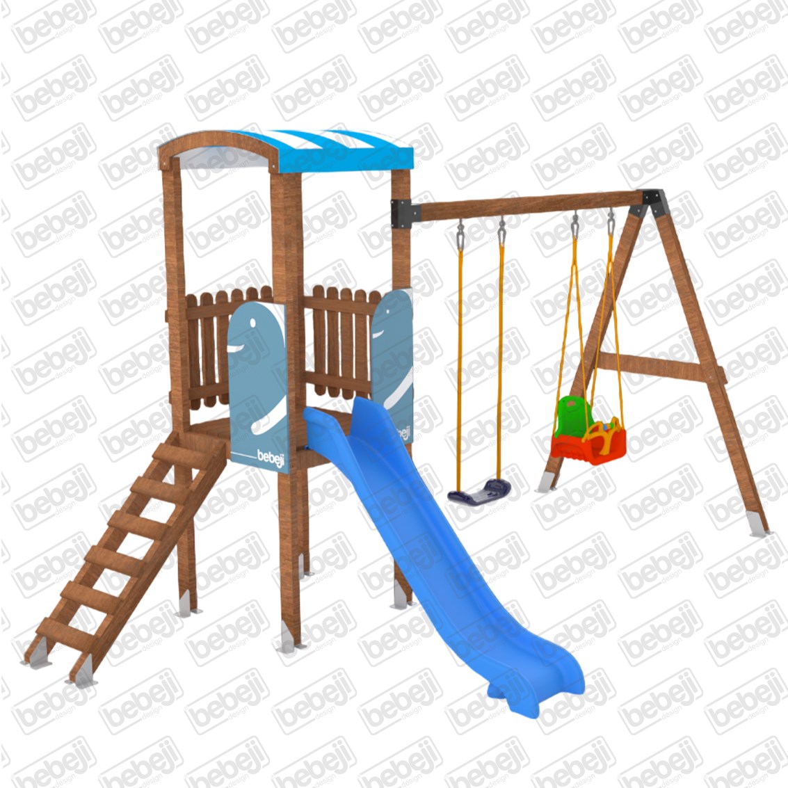 Isafe Ahşap Çocuk Parkı S5703 