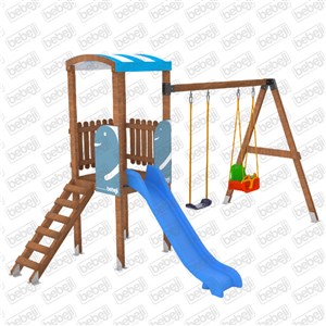 Isafe Ahşap Çocuk Parkı S5703