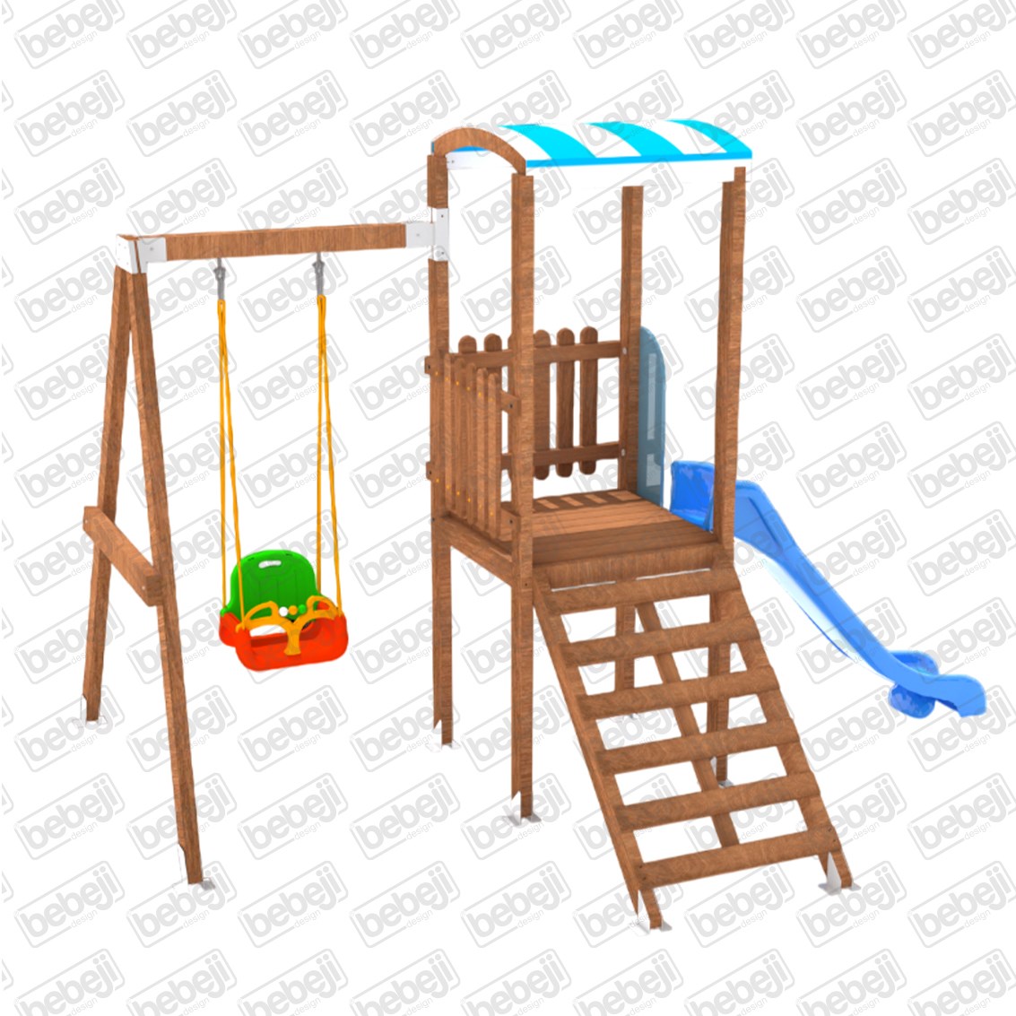 ISafe Ahşap Çocuk Parkı 