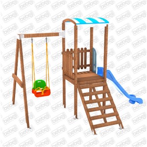 ISafe Ahşap Çocuk Parkı 