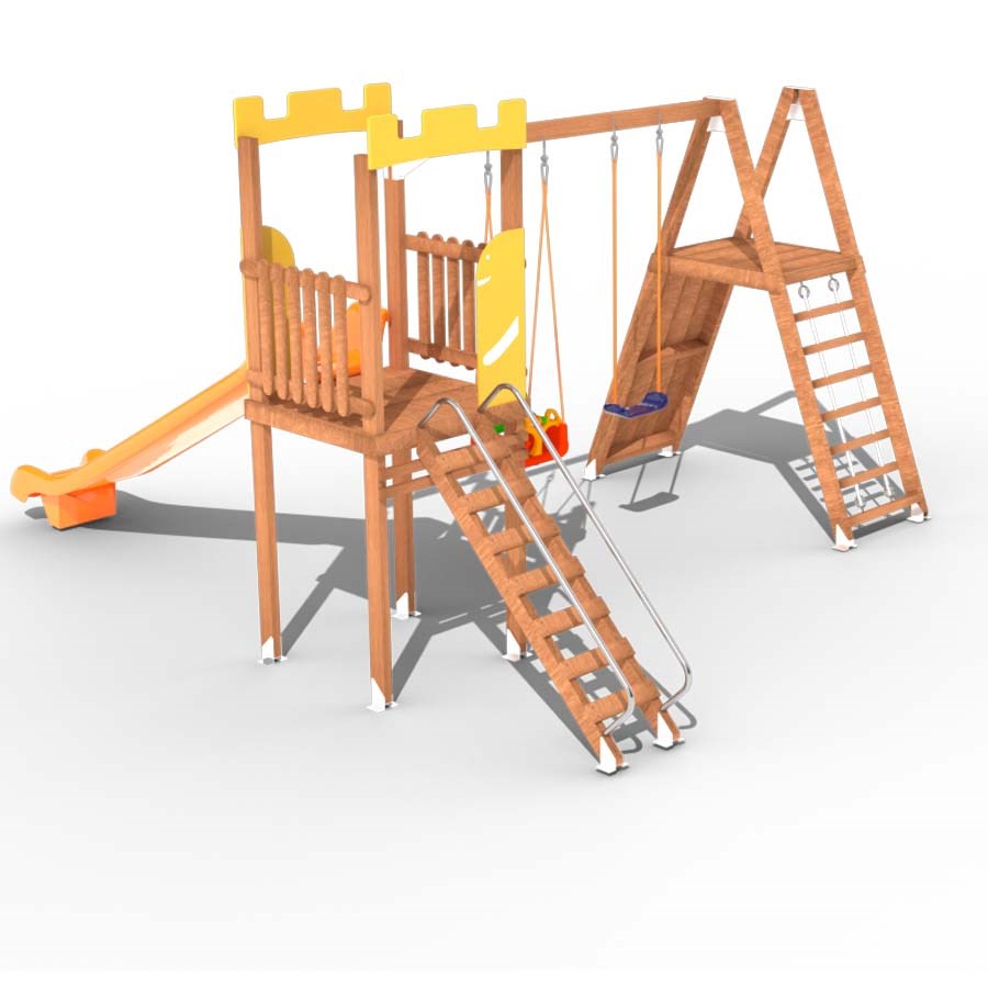 ISafe Ahşap Çocuk Parkı S5705 