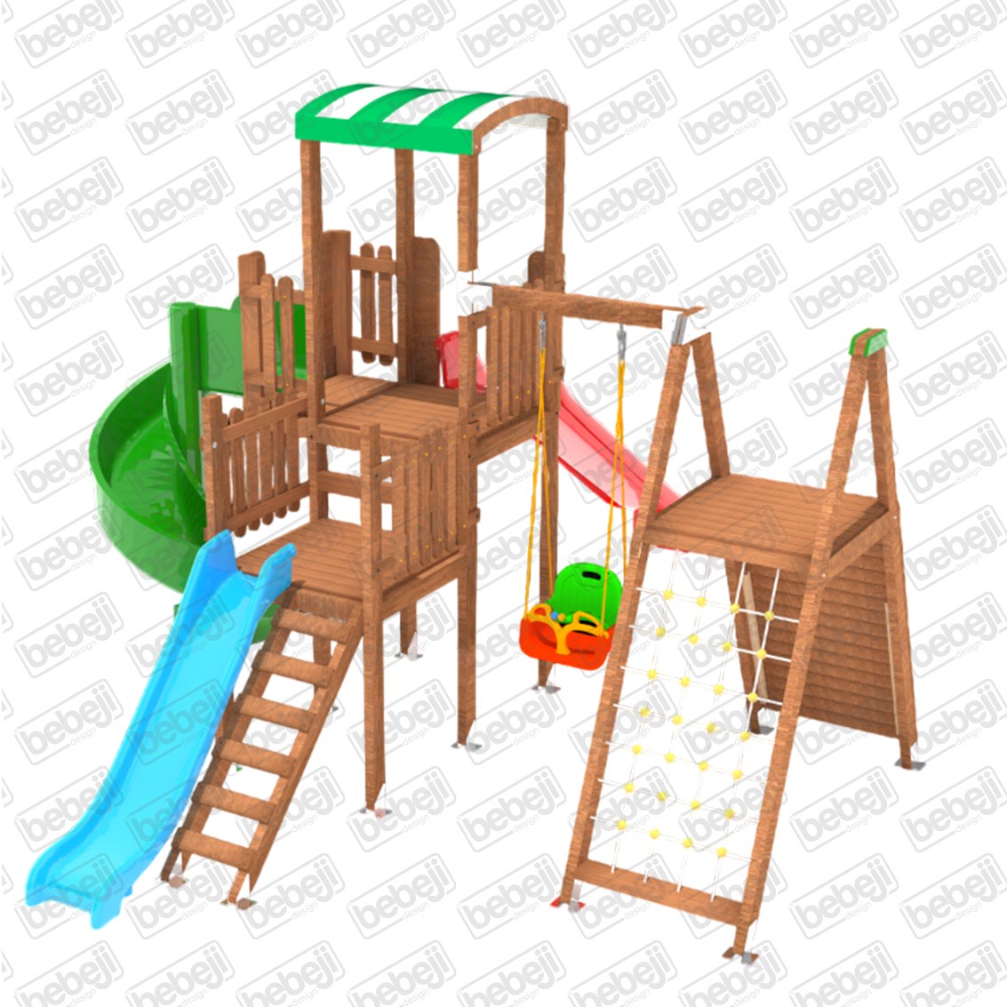 ISafe Ahşap Oyun Parkı 