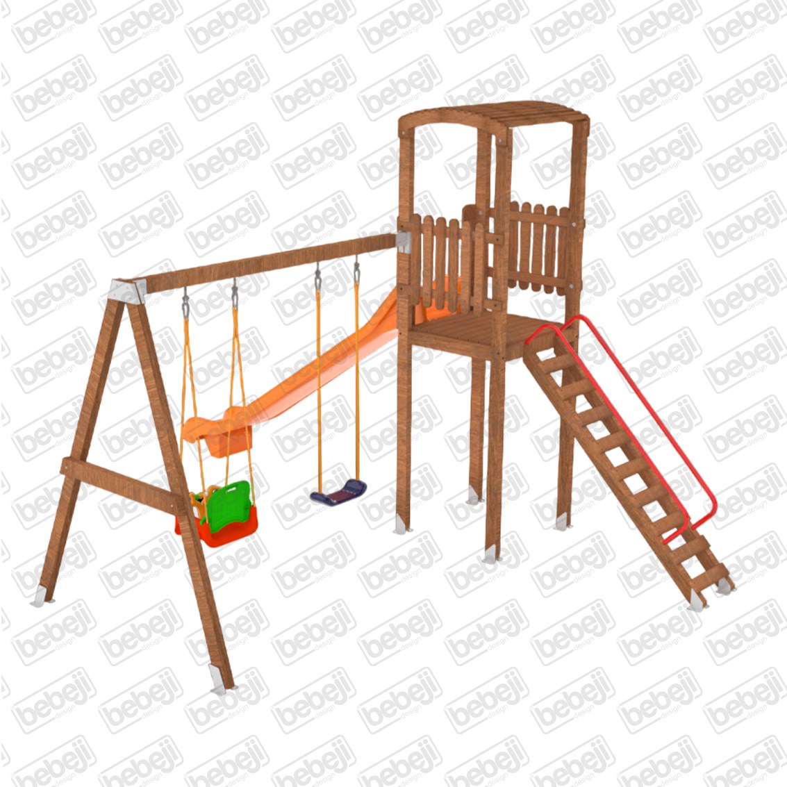 ISafe Ahşap Oyun Parkı 