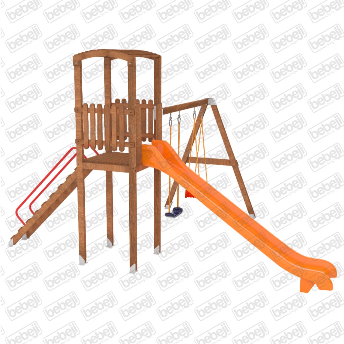 ISafe Ahşap Oyun Parkı 